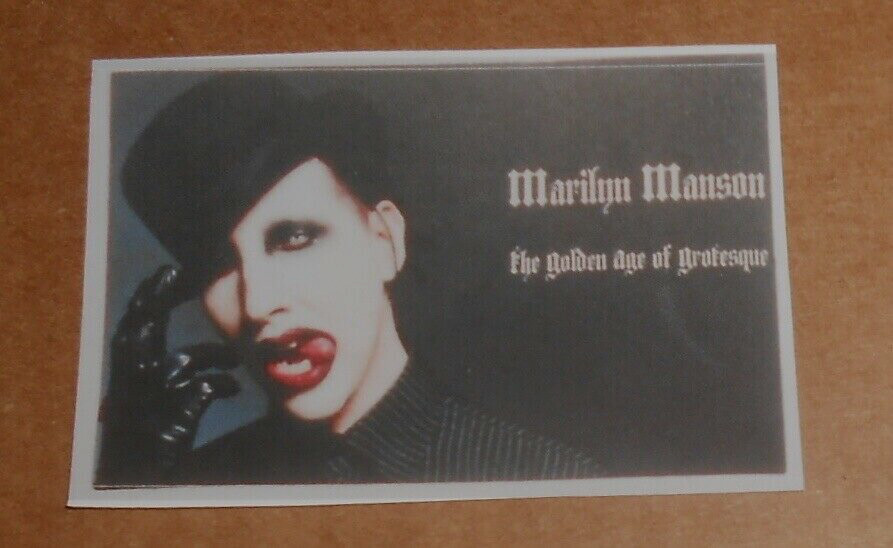 Marilyn Manson Sticker The Golden Age of Grotesque (rectangle) 3×2