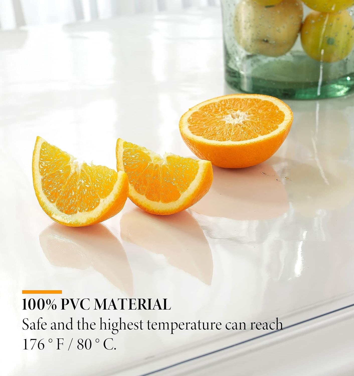1.5mm Clear Desk Cover Protector, 14×24 Inch Clear Desk Cover, Rectangular Vi…
