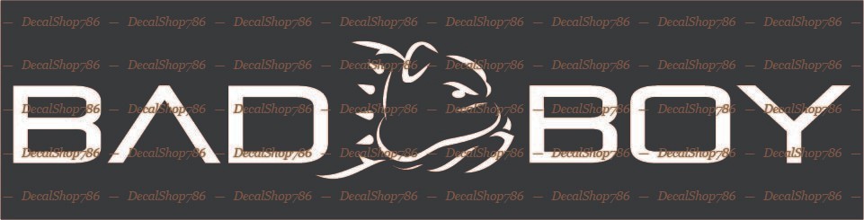 BAD BOY Heavy Equipment – Cars/SUV/Truck Vinyl Die-Cut Peel N&rsquo; Stick Decals