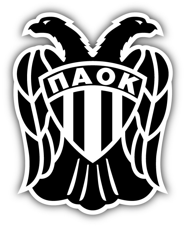 PAOK FC Greece Soccer Football Logo Car Bumper Sticker Decal 4 » x 5 »