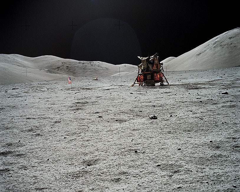 APOLLO 17 LUNAR MODULE ON MOON NASA PHOTOGRAPH PHOTO PRINT
