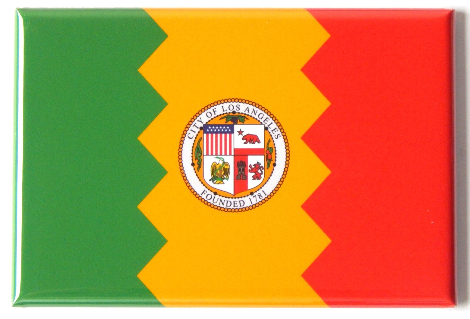 Flag of Los Angeles California FRIDGE MAGNET