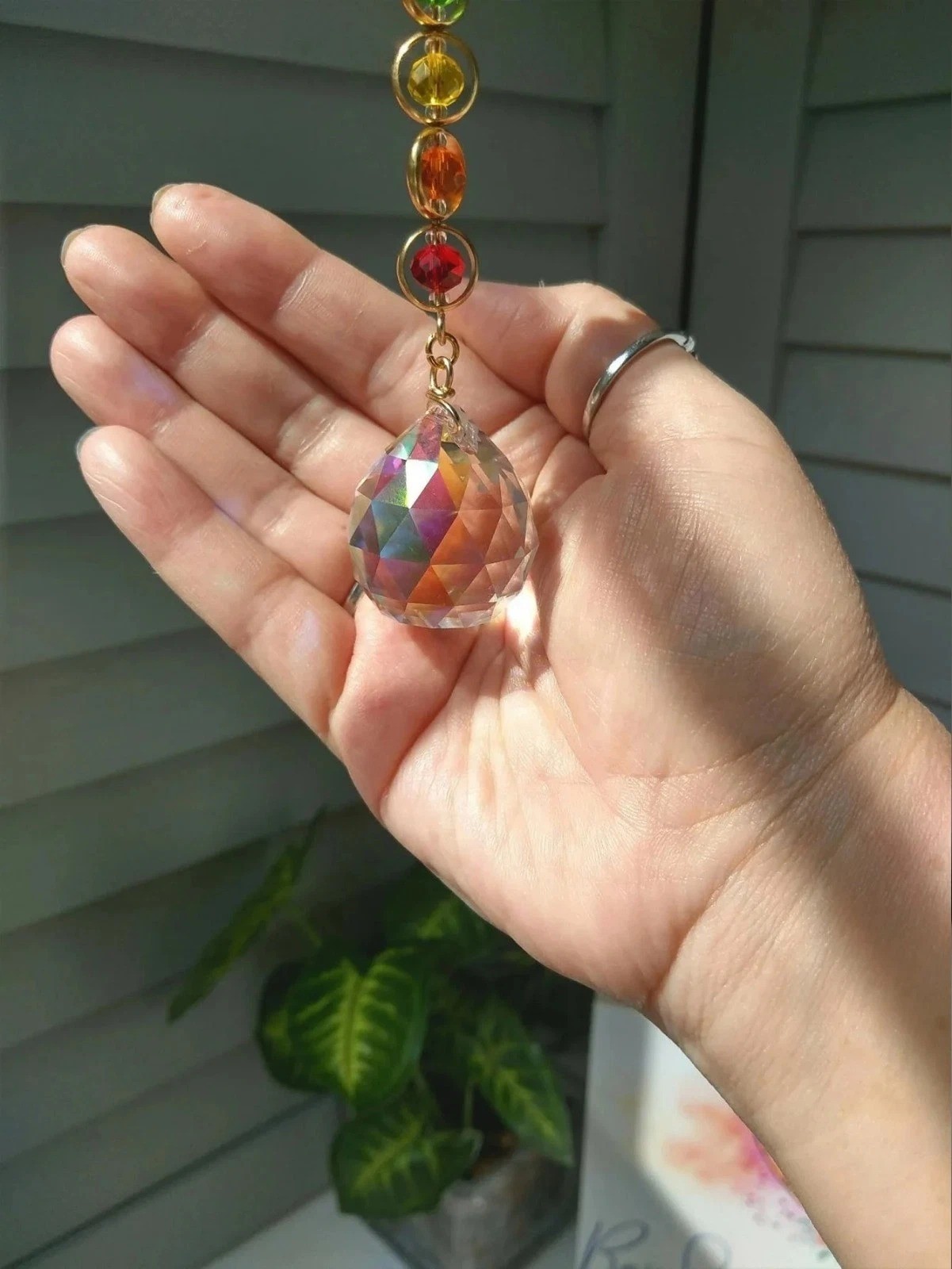 Crystal Suncatcher Prisms Sun Catcher Rainbow Maker Home/Window Hanging Decor