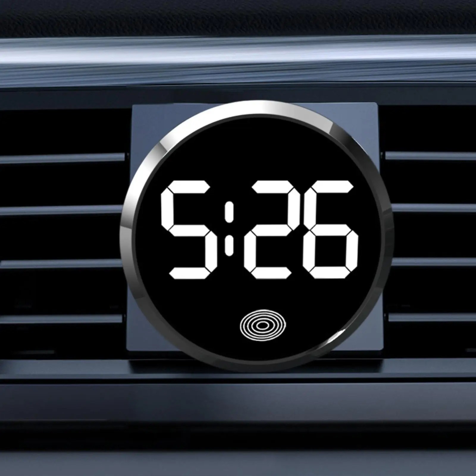 Car Dashboard Digital Clock Mini Electronic Vehicle Dash Clock LED Display