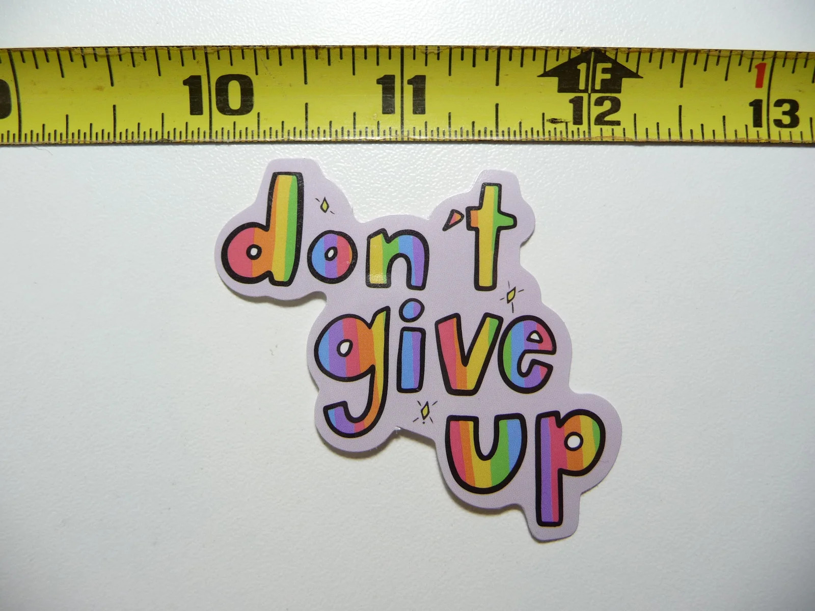 DON&rsquo;T GIVE UP POSITIVE SMALL STICKER DECAL MOTIVATIONAL MOTIVATE FUNNY