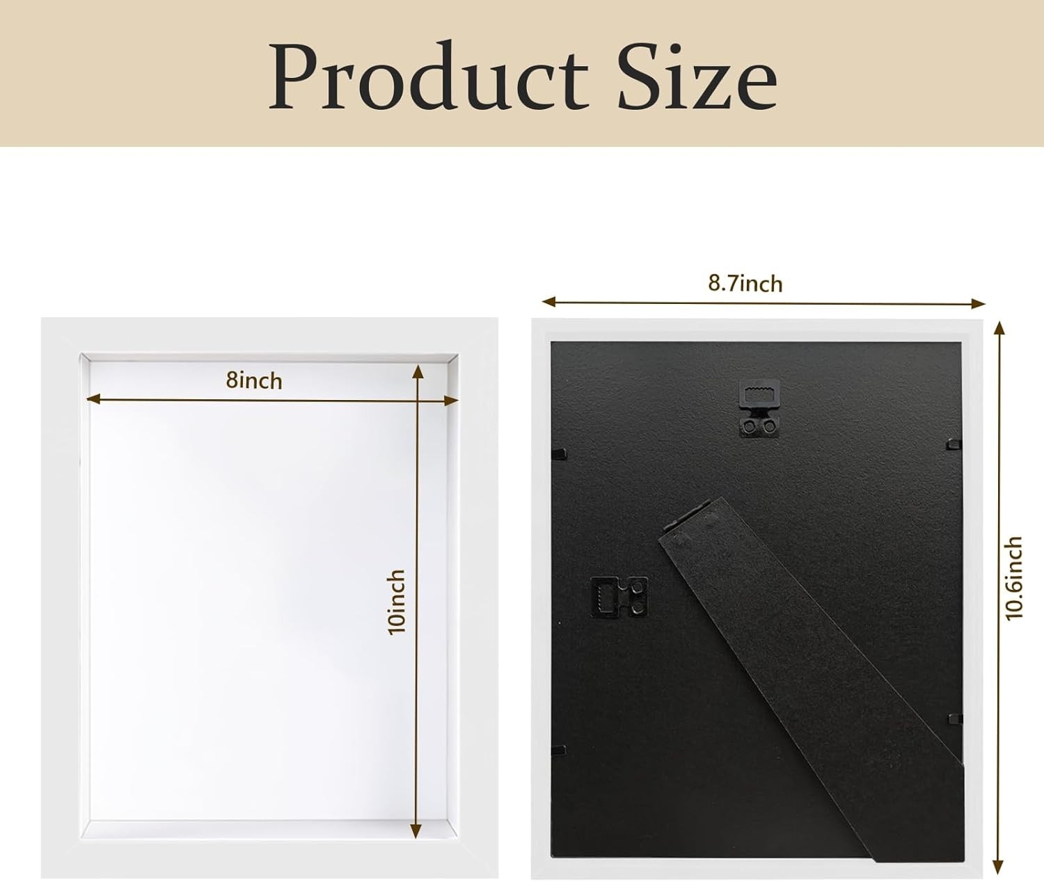 Sturdy 8×10 Shadow Box Frames with Glass Front – Perfect for Wall Display