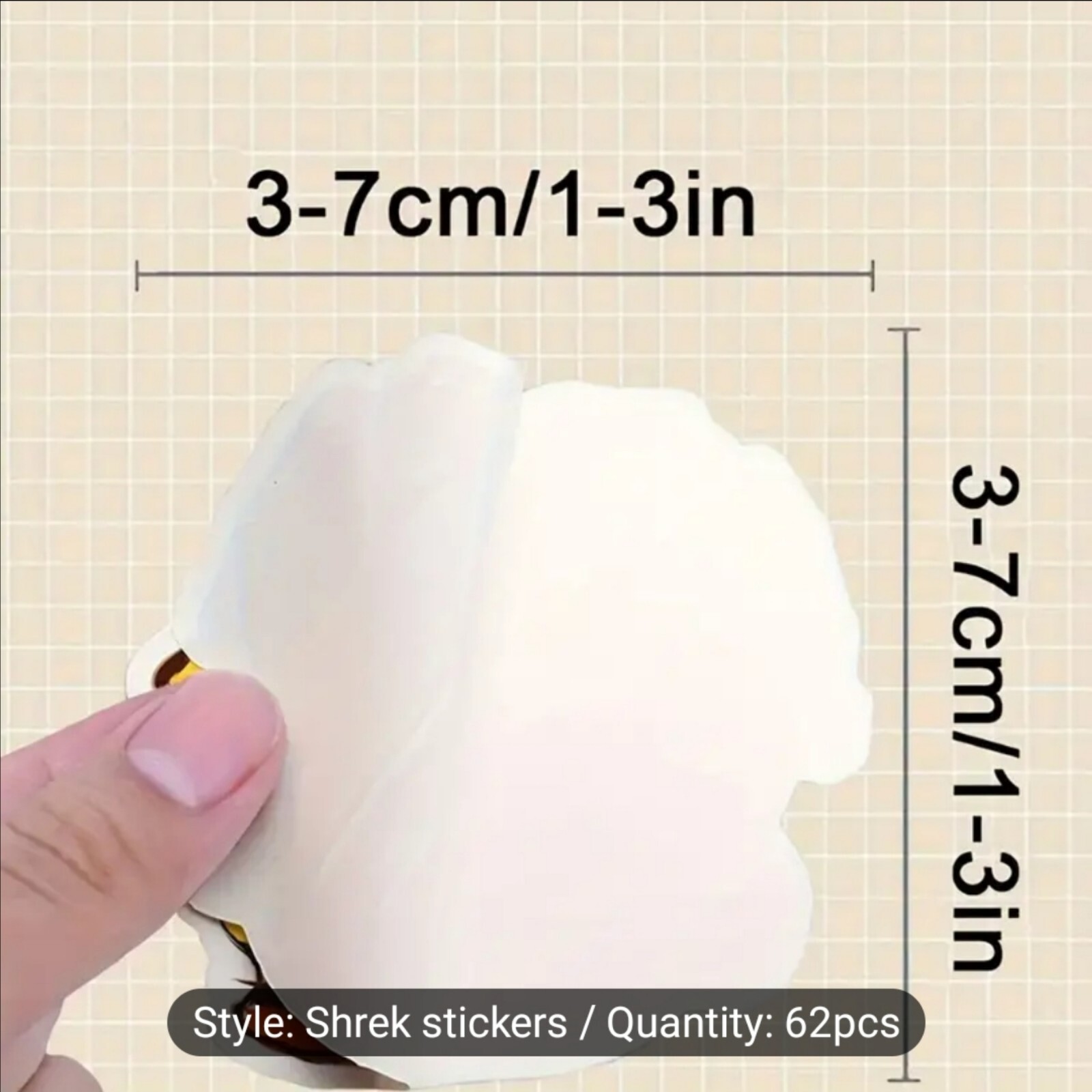 10 PCS Shrek Movies (Unofficial) Funny Kids Animated Stickers BRAND NEW