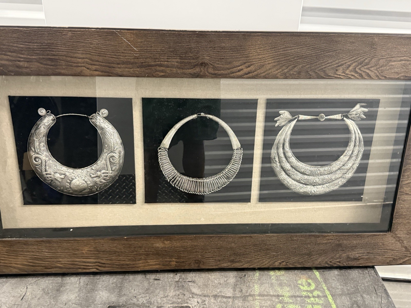 Miao Silver Jewelry Shadow Box