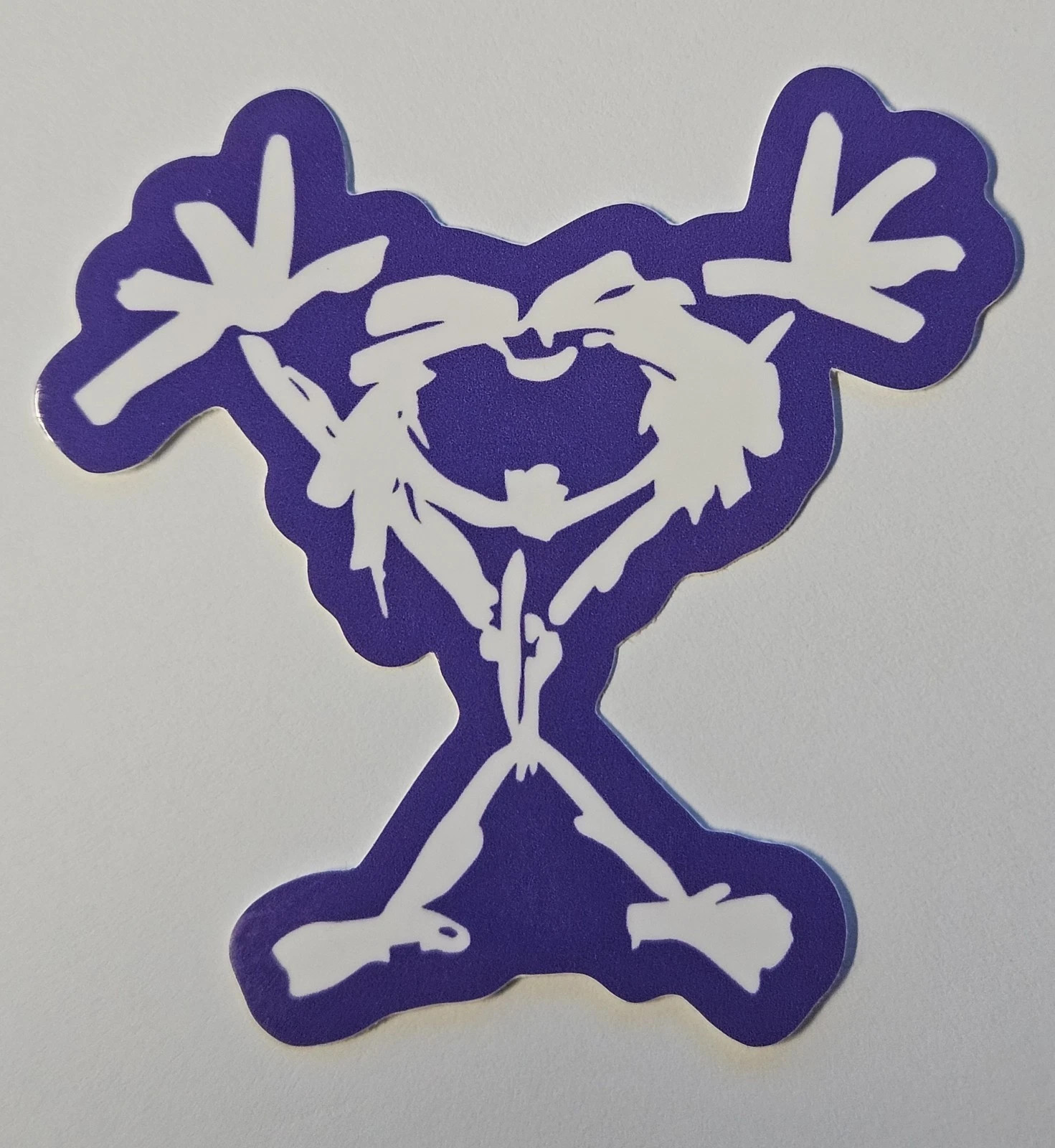 Pearl Jam Die-Cut Vinyl Sticker Purple & White 3&Prime; Stickman Glossy