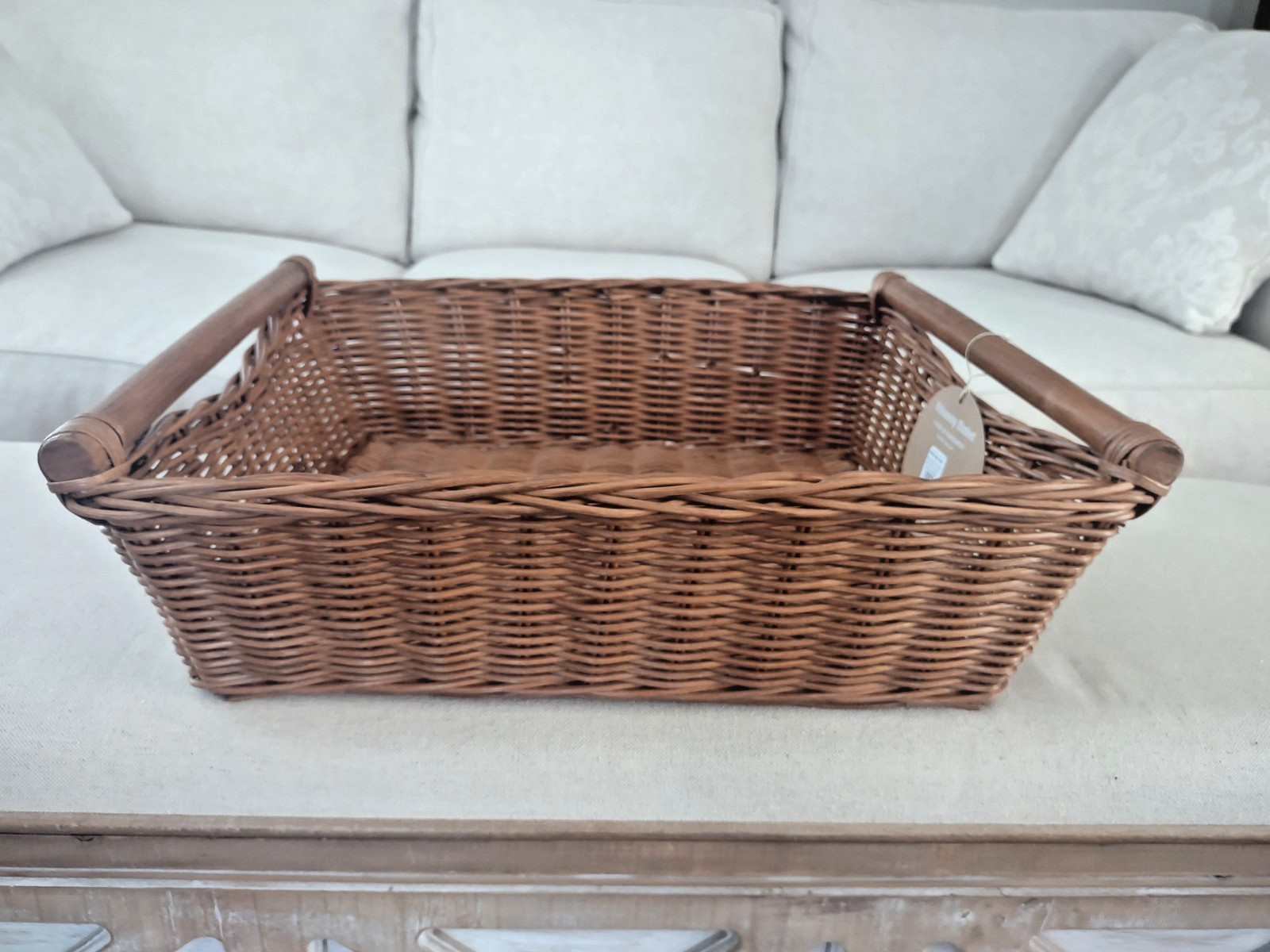 Pottery Barn Teen Hideaway Underbed Basket, Chestnut ~ NEW, SOLD OUT, RARE