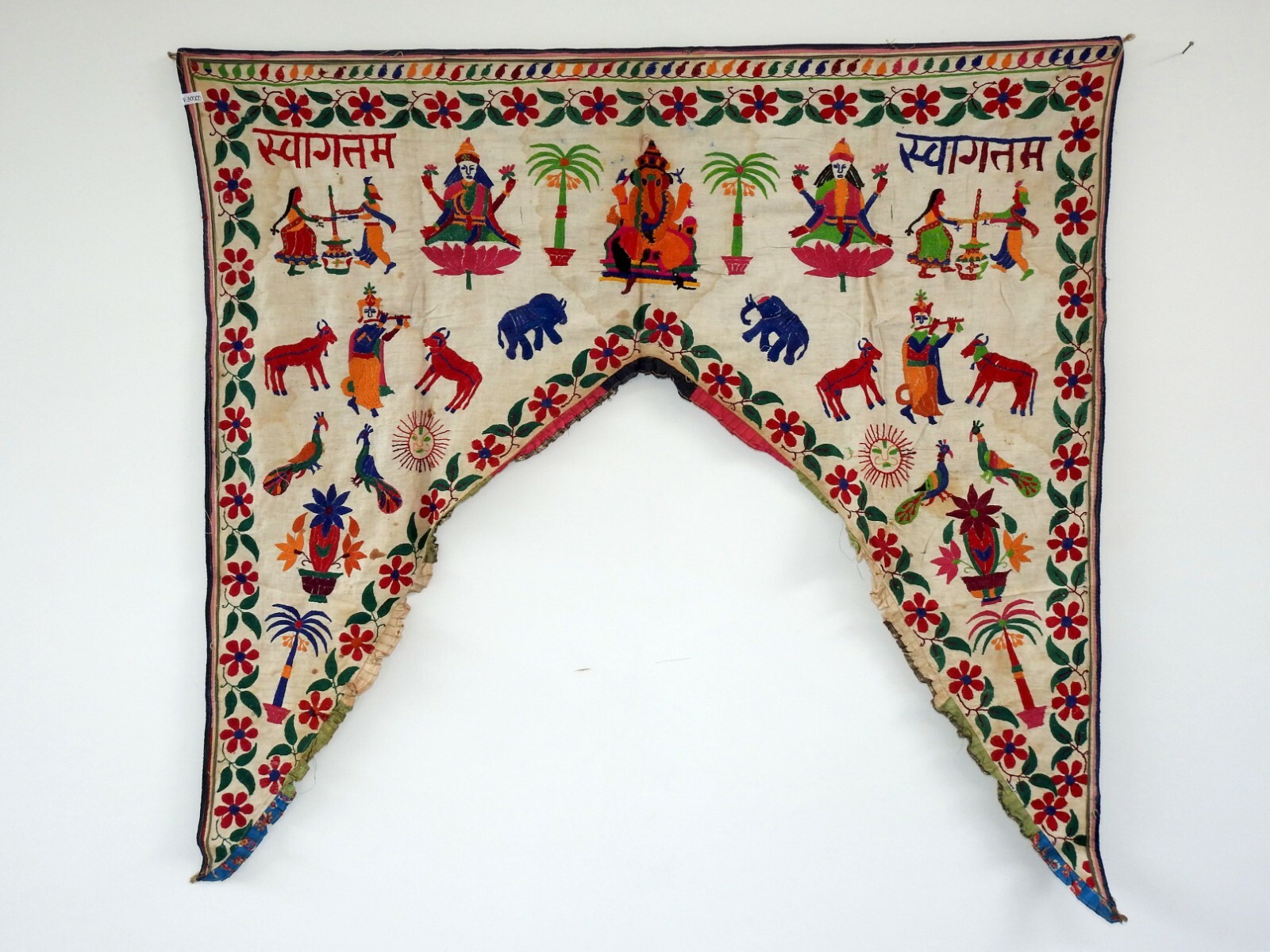 Vintage Welcome Gate Toran Door Valance Window Décor Tapestry Wall Hanging DV54