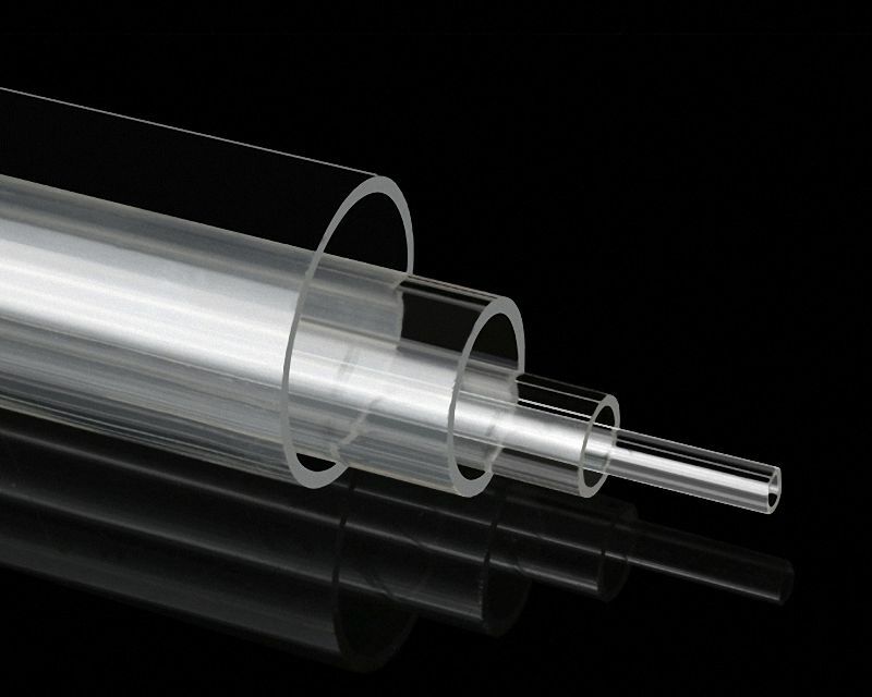 Clear Plastic Acrylic Perspex Tube OD 6 to 150mm Hollow Pipe PMMA 500mm cut