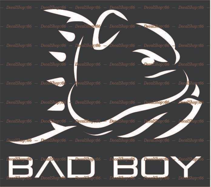 BAD BOY Heavy Equipment – Cars/SUV/Truck Vinyl Die-Cut Peel N&rsquo; Stick Decals