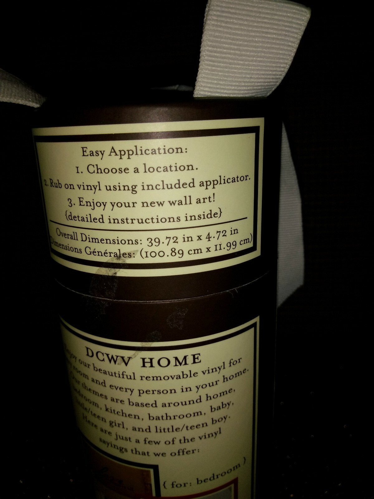 DCWV Home Vinyl Lettering « MAY OUR HOME KNOW JOY EACH ROOM HOLD » 39.72&Prime; x 4.72&Prime;