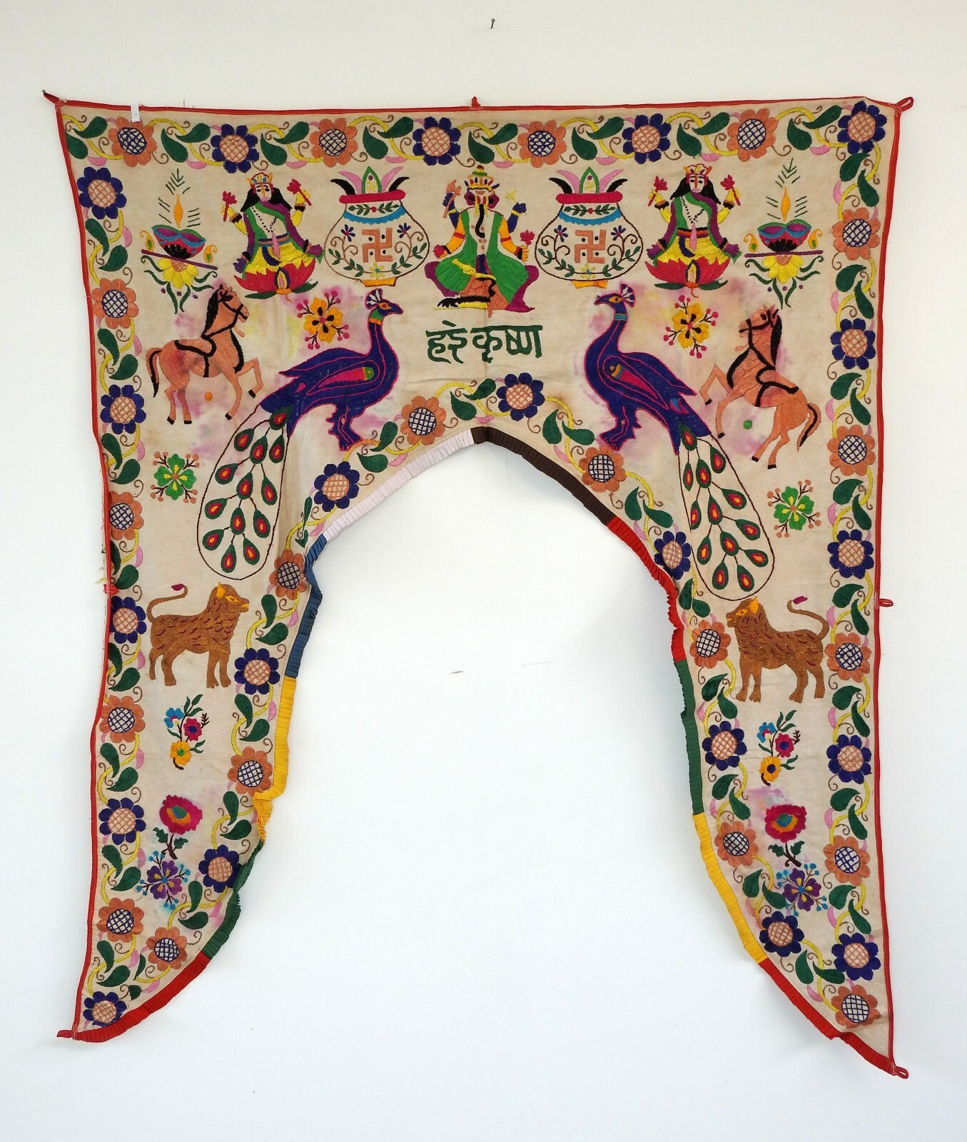 Vintage Welcome Gate Toran Door Valance Window Décor Tapestry Wall Hanging DV06