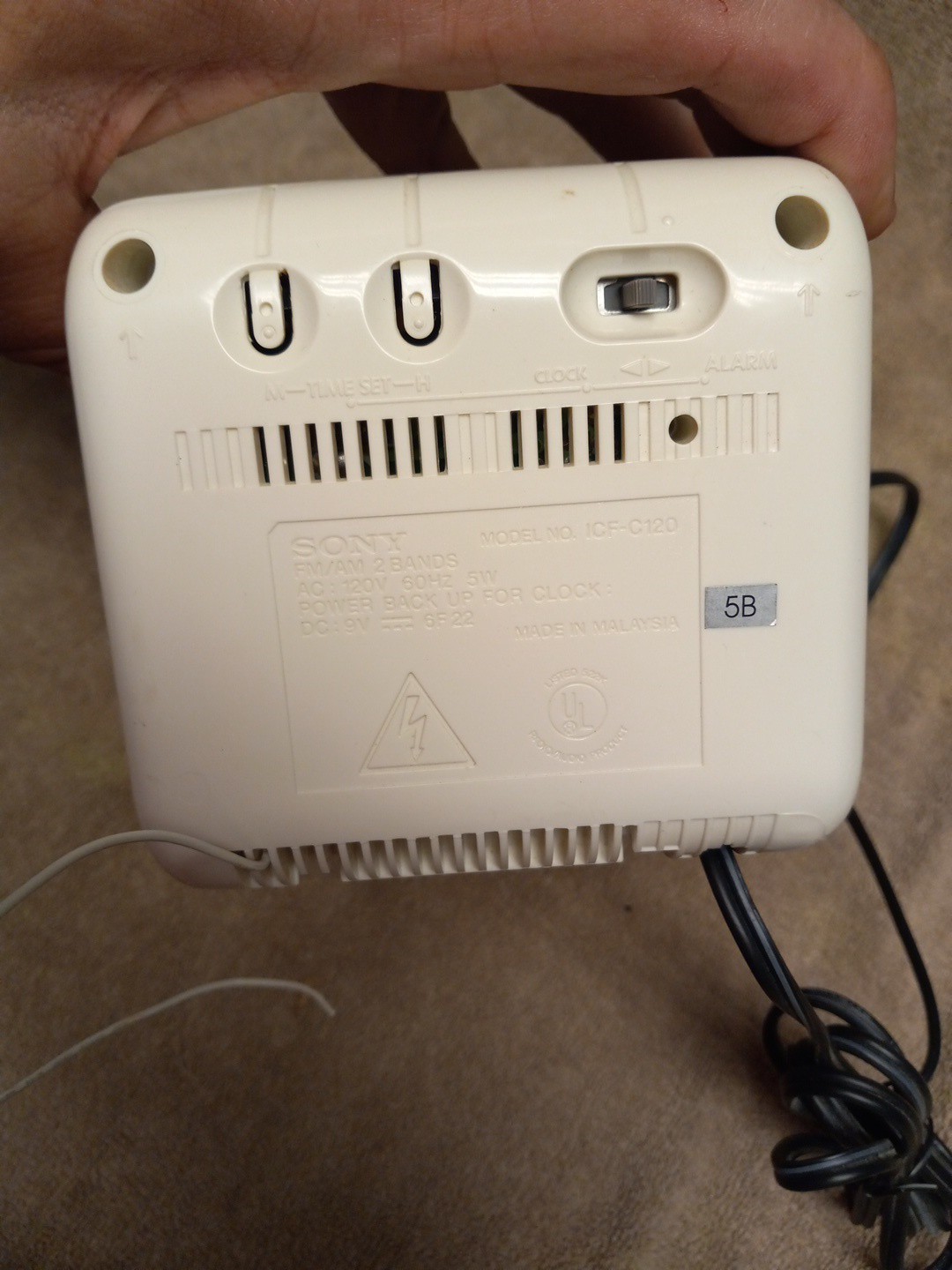 Sony Dream Machine ICF‑C120 White Cube AM/FM Alarm Clock Radio – Tested