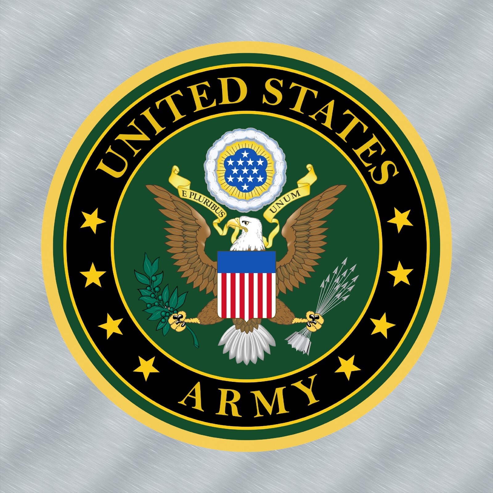 Army Service Laminated Sticker Choose from 2&Prime;, 3&Prime;, 4&Prime;, 5&Prime; or 6&Prime; Sizes for Laptop
