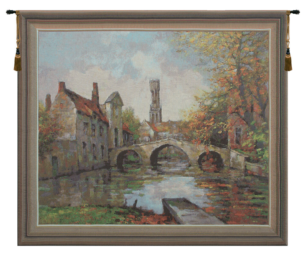 Lake of Love (Medium) Belgian Tapestry Wall Art Hanging (New) 36×42, 50×56 in