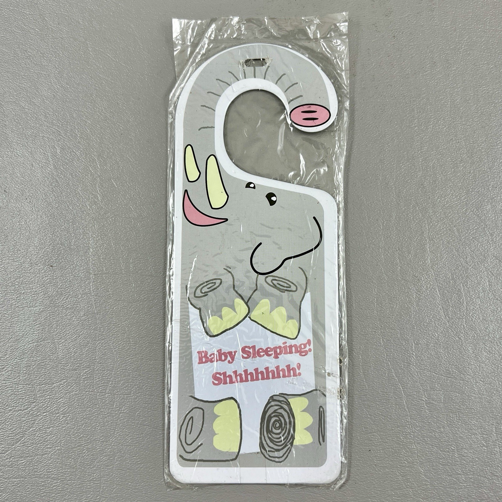Baby Sleeping Shhhhhhh Funny Humor Novelty Metal Door Hanger New Sealed 8.25&Prime;