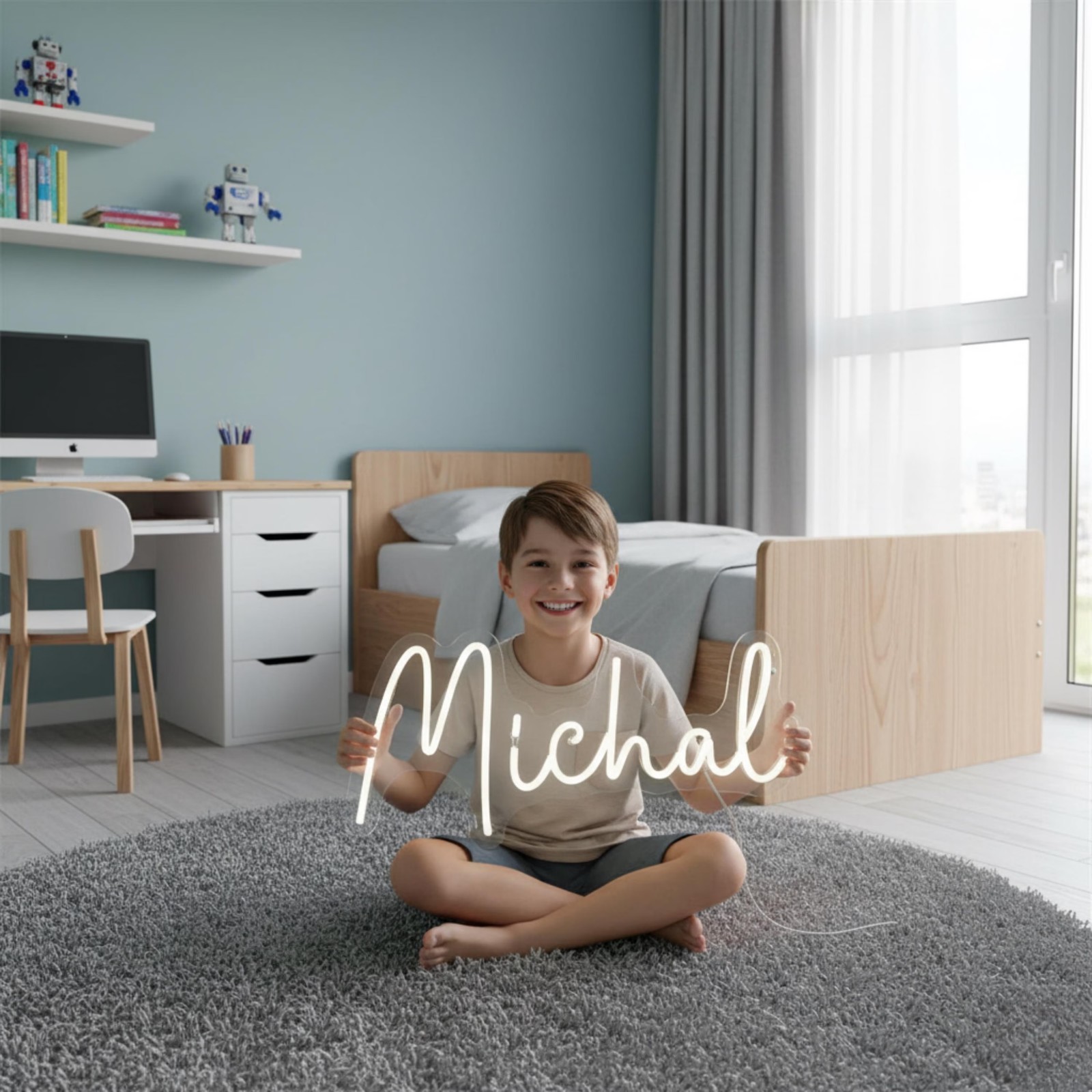 Custom Kids Name Neon Sign Personalized Kids Name Bedroom, Kid&rsquo;s Room Wall Decor