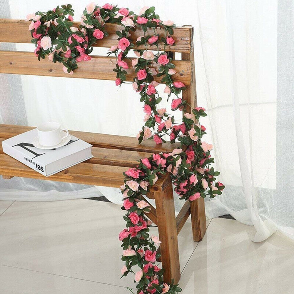 1x Artificial Ivy Flower Vine Garland Hanging Home Garden Trailing Basket Plant