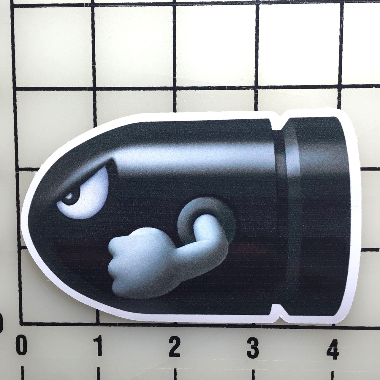 Mario Bullet 4&Prime; Wide Color Vinyl Decal Sticker – BOGO