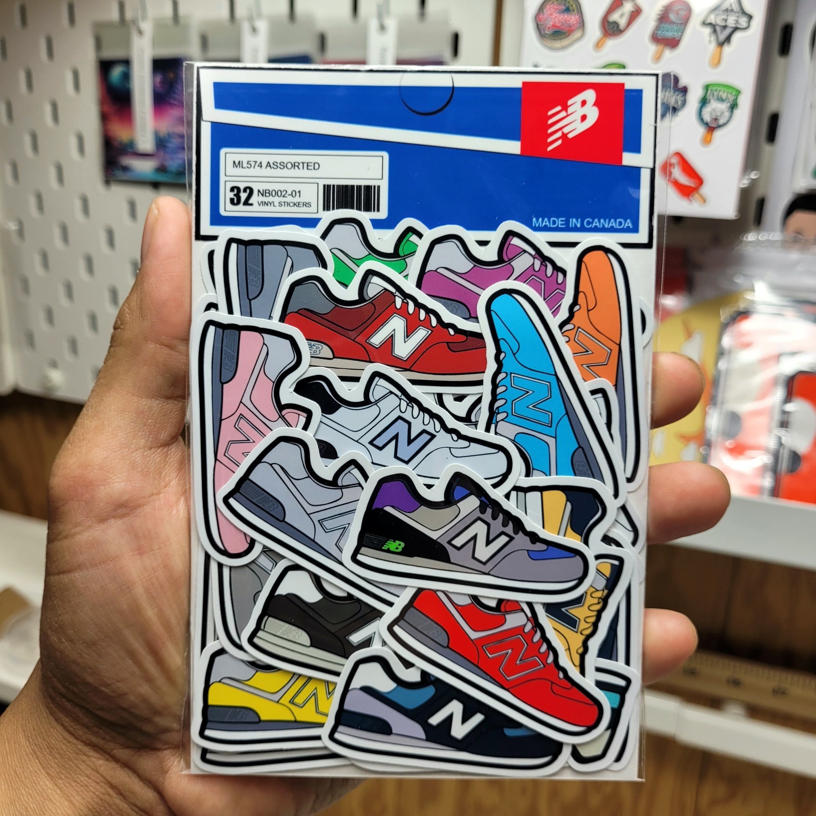 New Balance 574 Vinyl Sticker lot of 32 ! Supreme Bape Stussy scrapbooking decal
