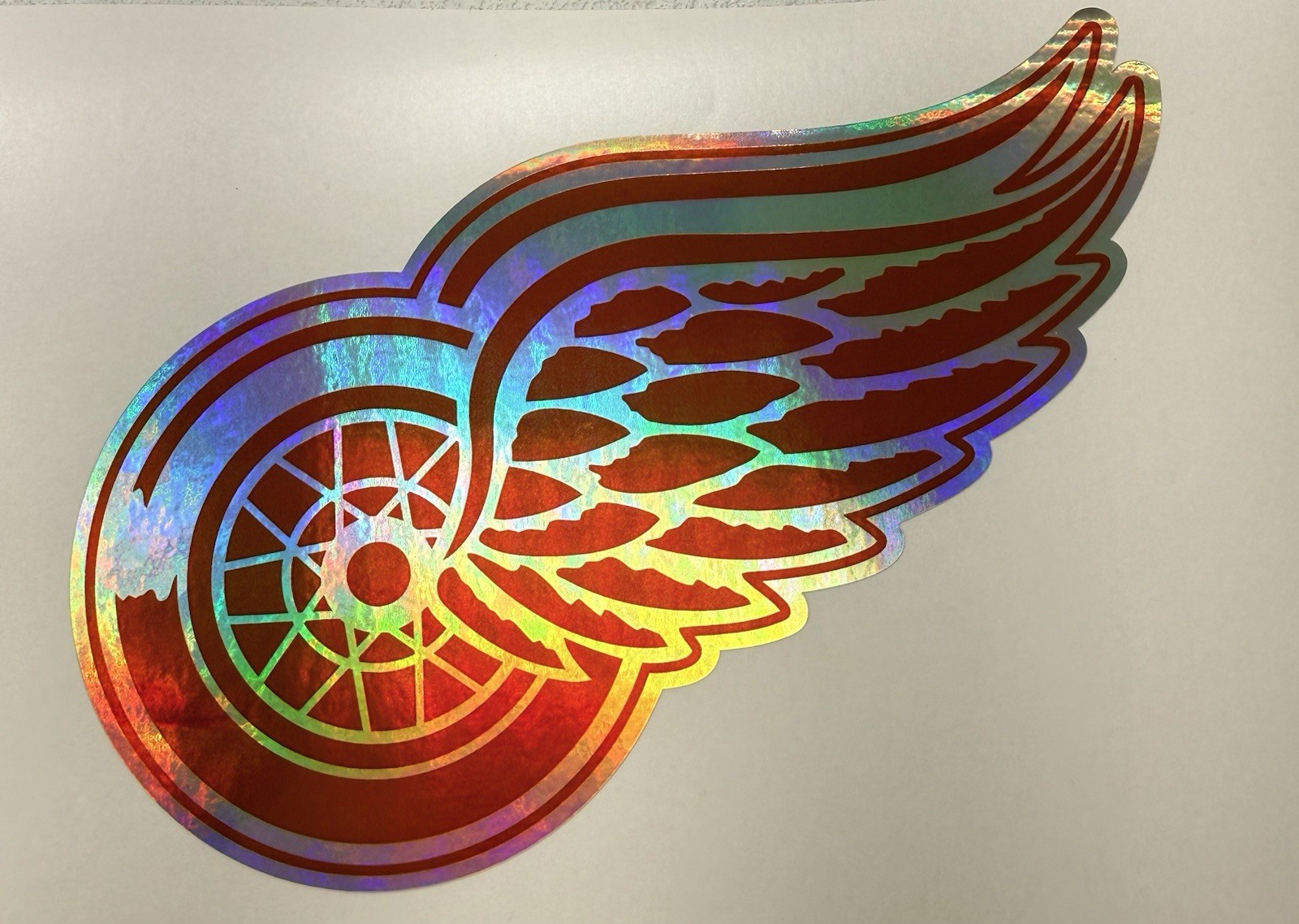 Detroit Redwings Holographic Vinyl Decal