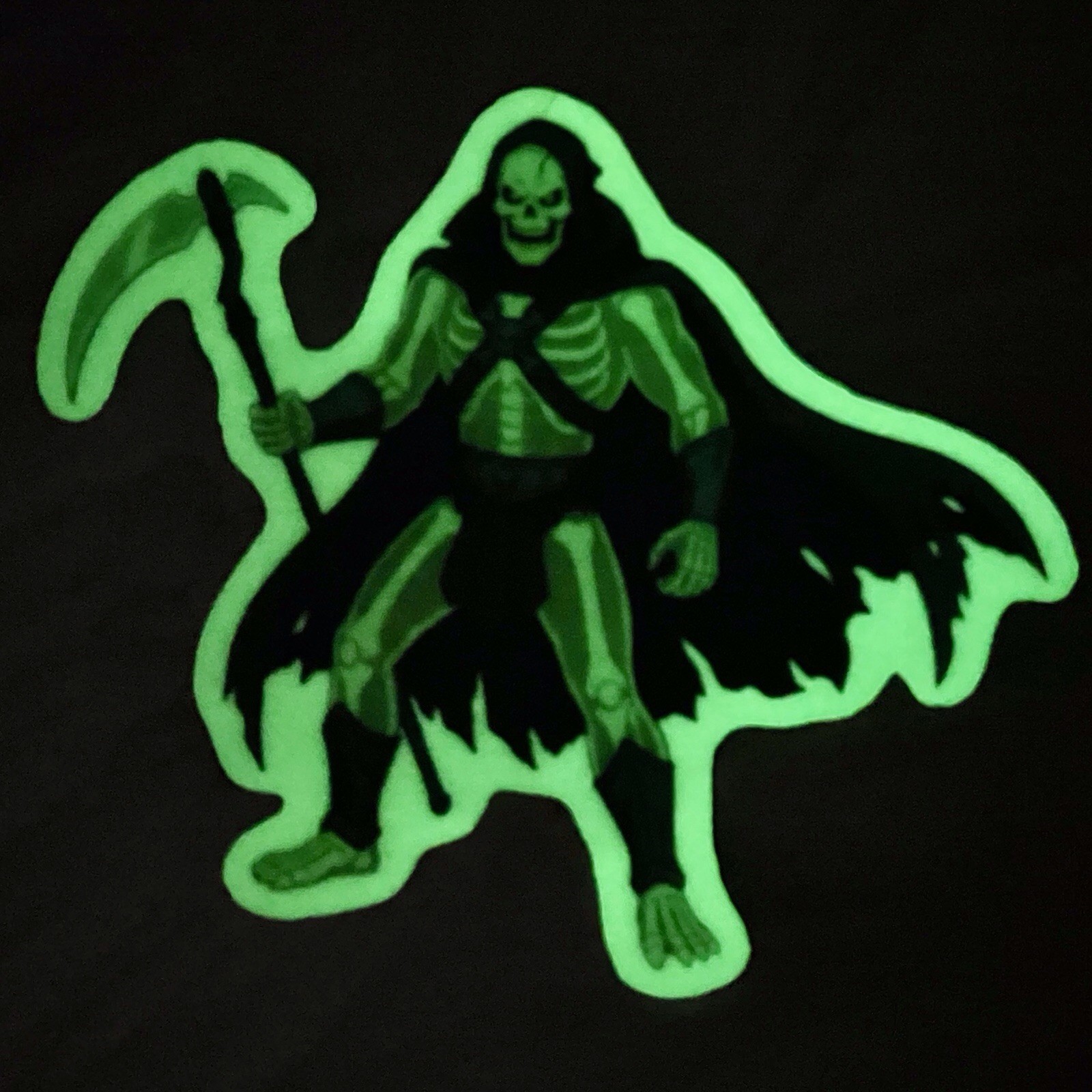 He Man Skeletor Scare Glow Sticker Masters Of The Universe Decal Vintage Cartoon
