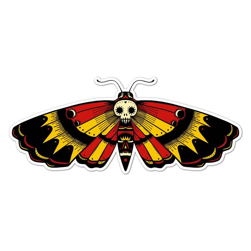Death&rsquo;s Head Moth, Vinyl Decal Sticker, Indoor Outdoor, 3 Sizes, #8573