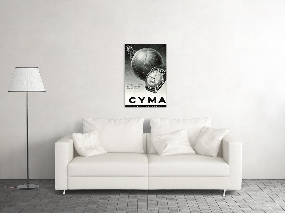 Cyma Watches Wristwatch Advertisement Original Vintage Wall Art – POSTER 20×30
