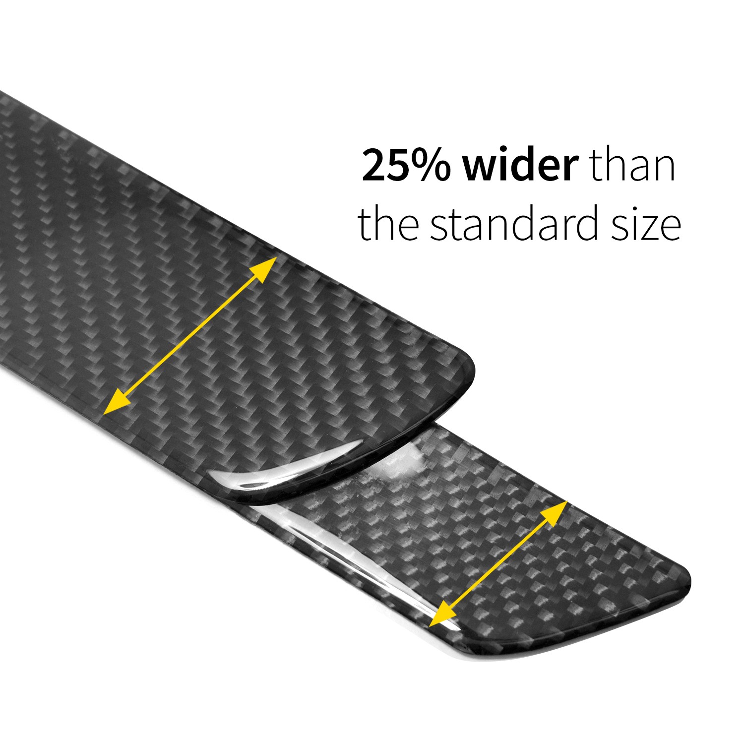 Dodge SRT Logo X-Large Black Carbon Fiber 4 Pcs Universal Door Sill Plates