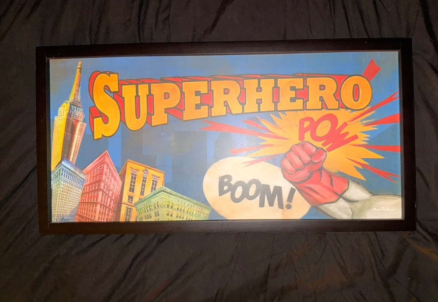Epic Superhero Wall Art – Dynamic Action Poster – Comic Book Style Print