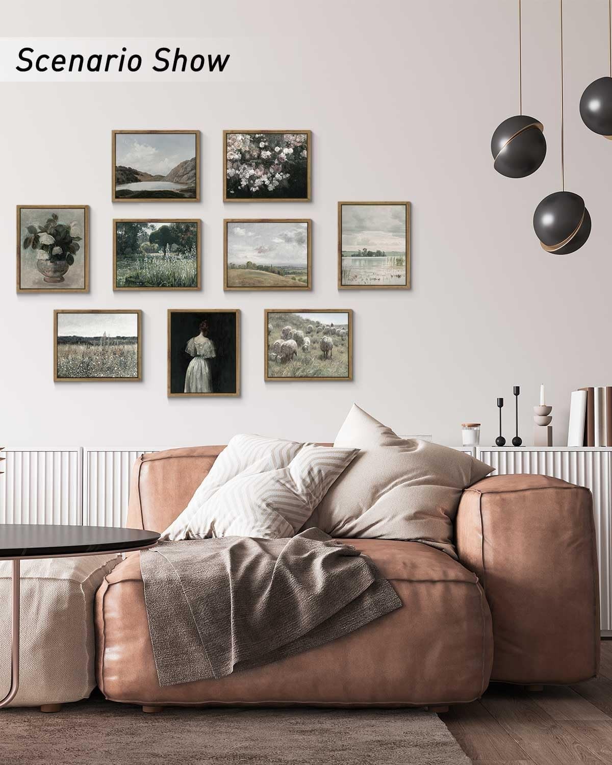 Classical Wildflower Canvas Wall Art – Vintage Decor for Bathroom & Living Room
