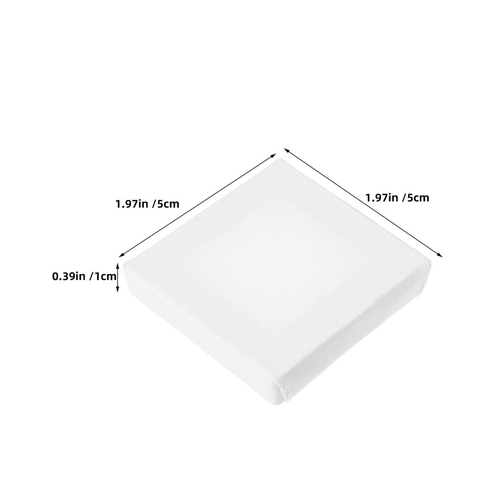 14Pcs Miniature White Canvas Frames Cotton and Wood Durable for Painting Use