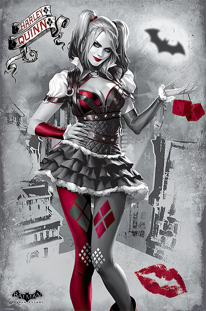 Batman Arkham Knight – Gaming Poster / Print (Harley Quinn) (Size: 24&Prime; X 36&Prime;)