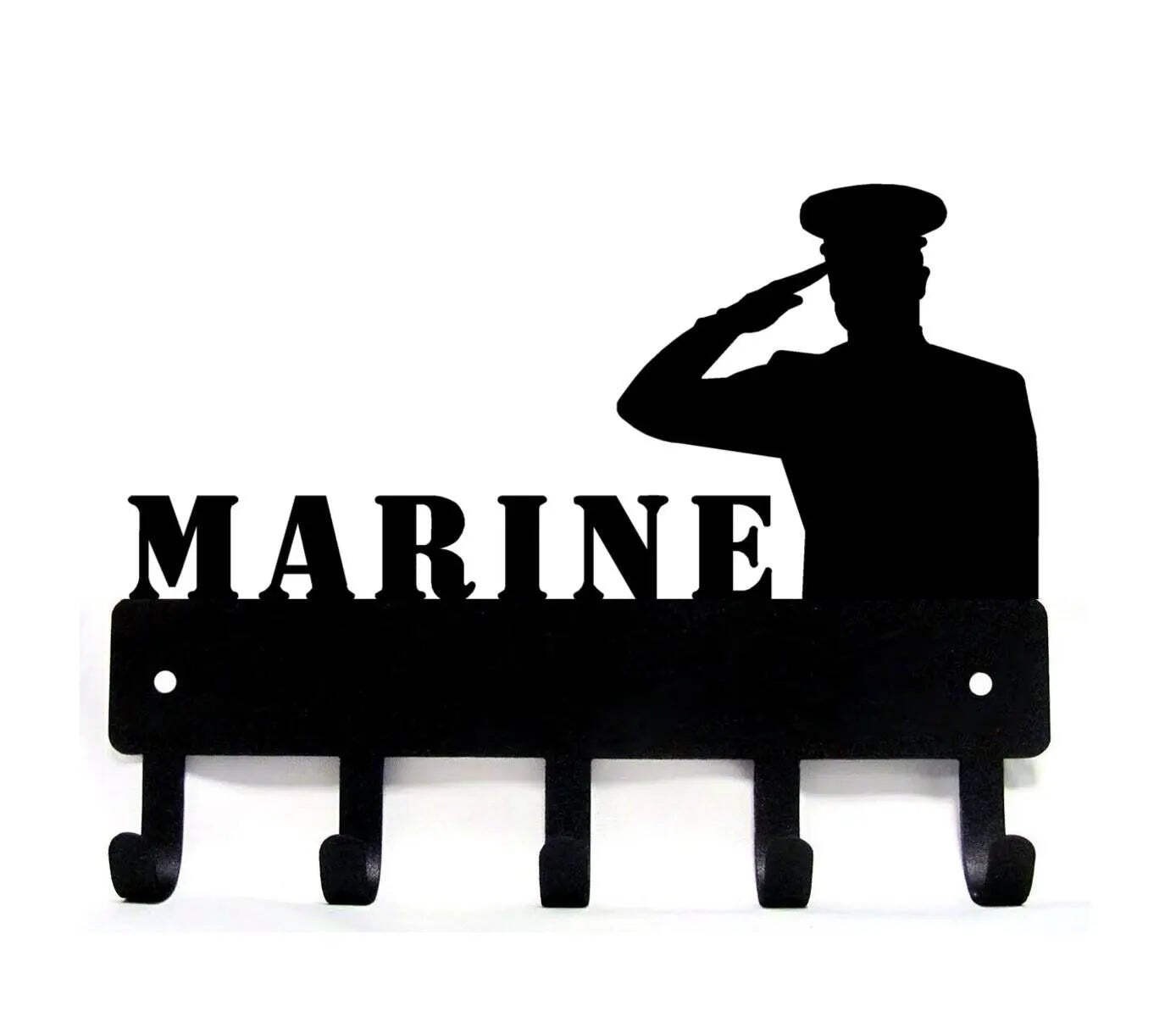 US Marine Key Holder with 5 Hooks – Made in the USA