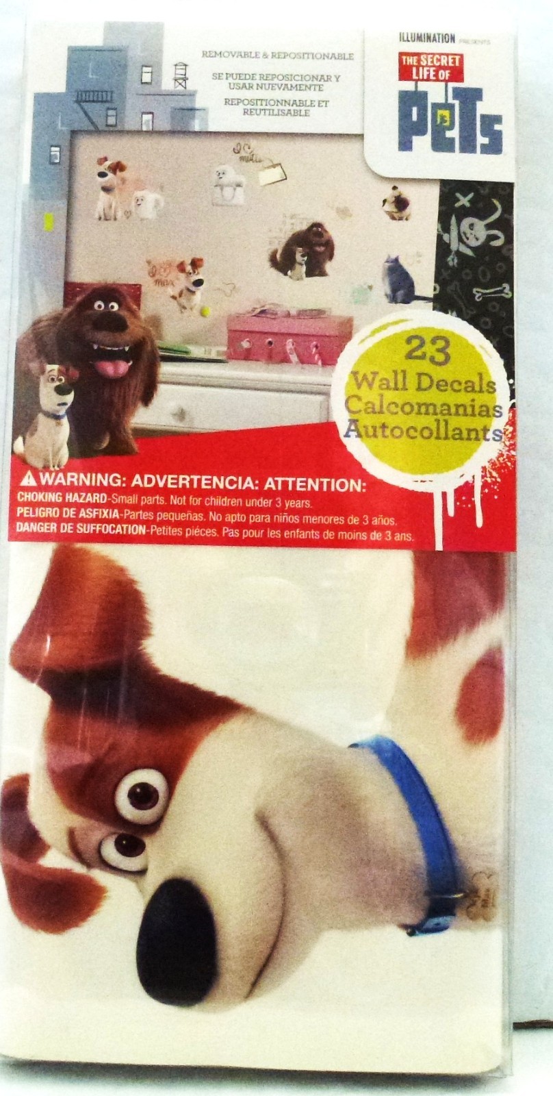 The Secret Life Of Pets Peel And Stick Wall Decals 23 Self-Adhesive Pre-cut