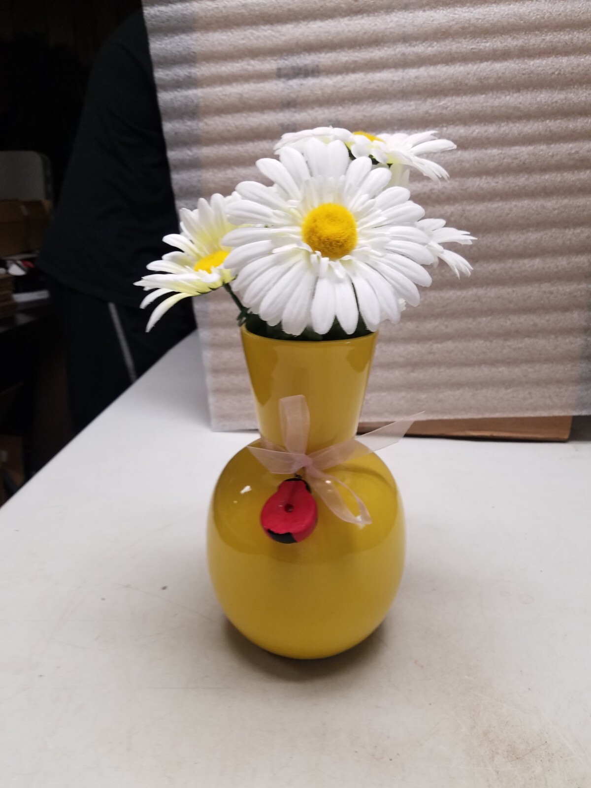 Yellow Ceramic Flower Pot (C)