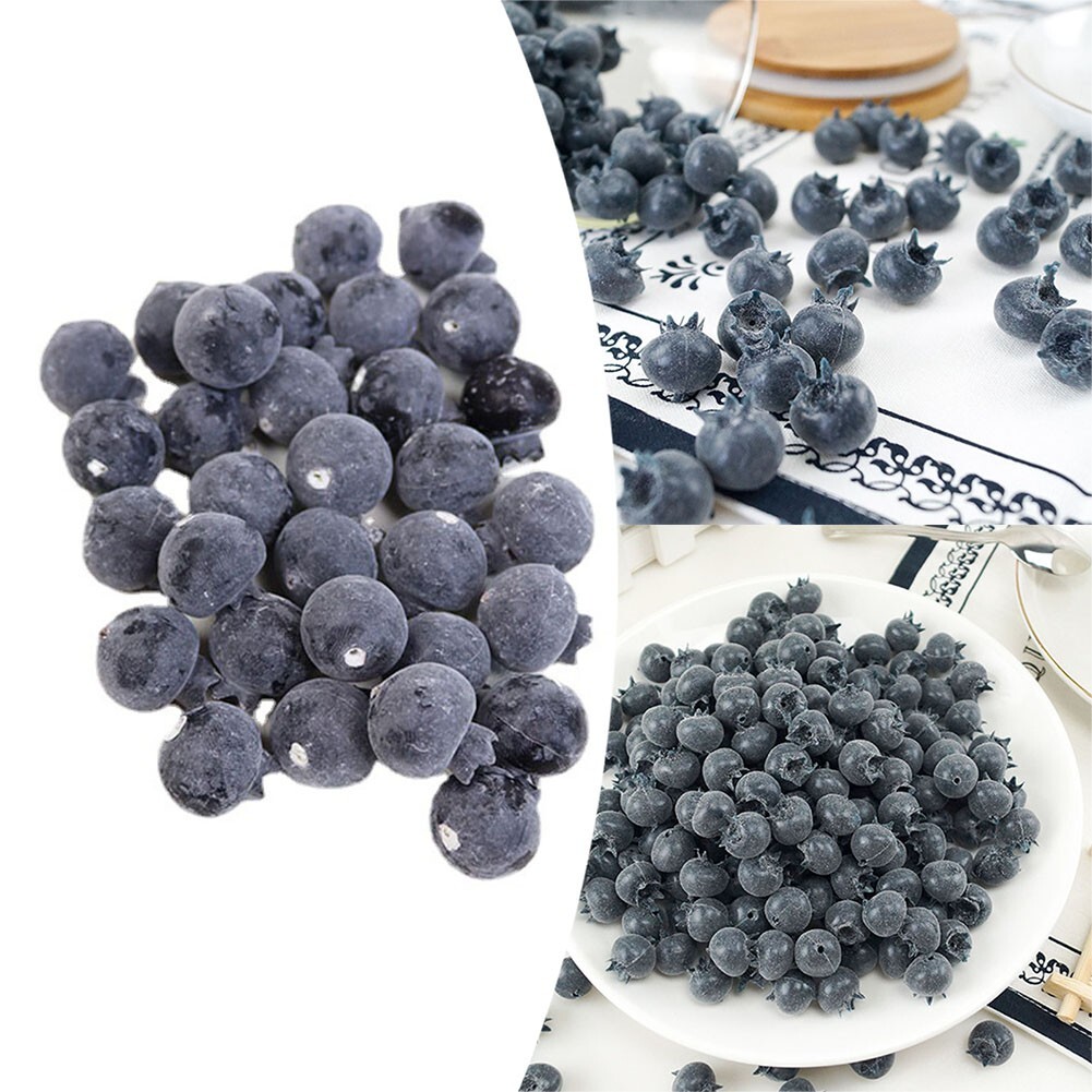 Artificial Blueberries Simulation Fake-Fruit Home Decor Kitchen Display