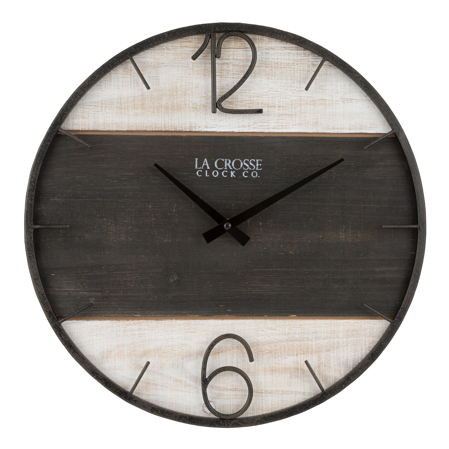 404-4040 La Crosse Clock Co. 16&Prime; MDF Round Decorative Analog Wall Clock