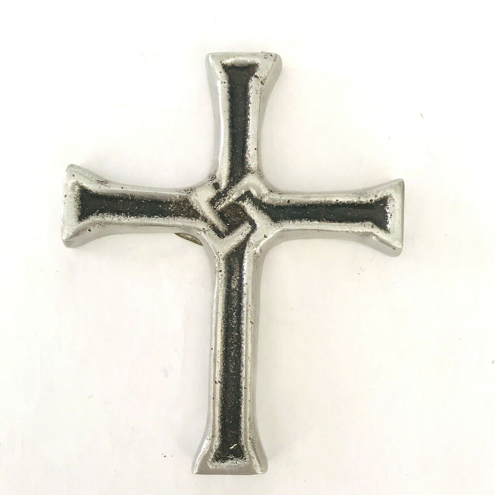 A La Carte # 914 Pewter Cross 4.75&Prime; Made in Mexico