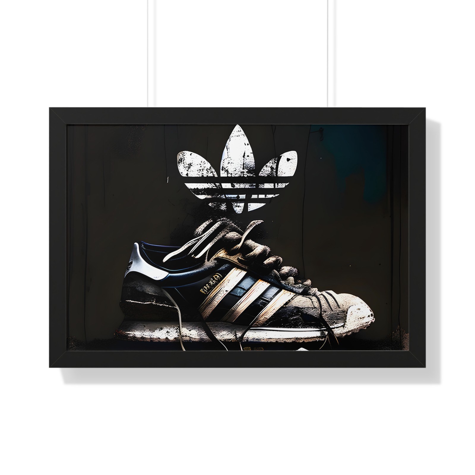 Adidas Banksy Christmas Framed Poster 30 x 20