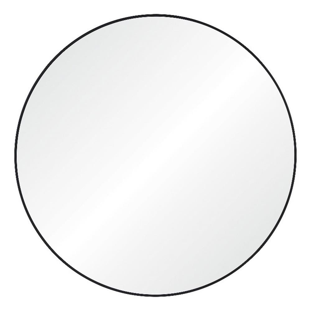 Renwil Cori 40&Prime; Round Modern Glass Accent Wall Mirror in Clear