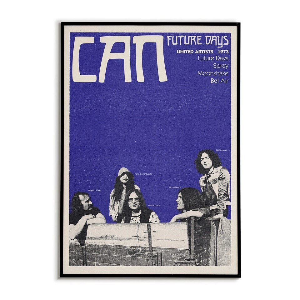 Can Future Days 1973 Krautrock Vintage Music Poster