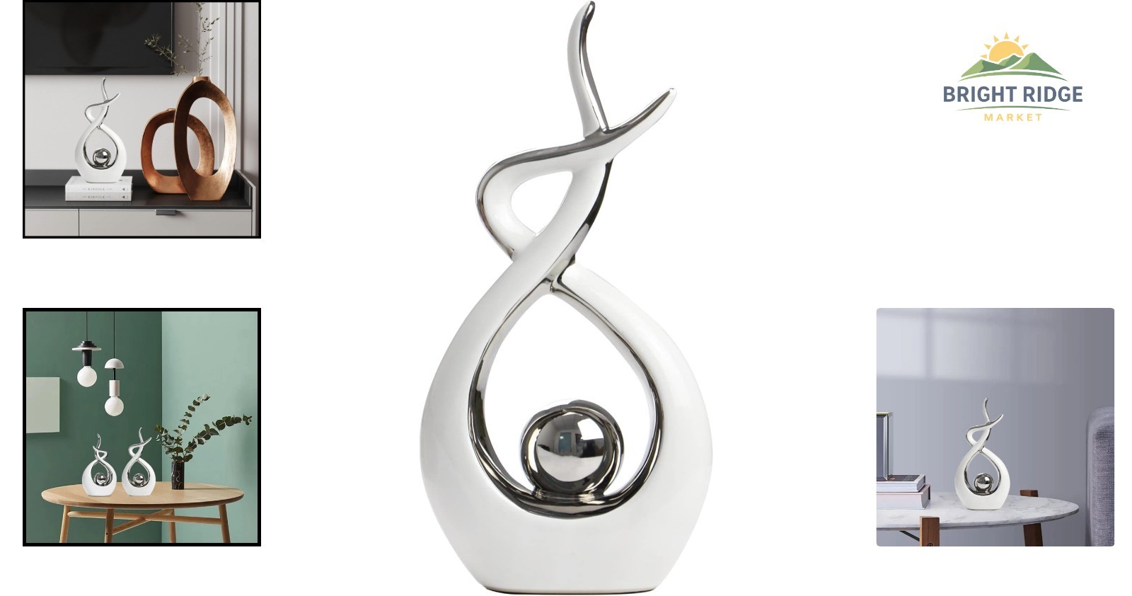Eye-Catching Abstract Ceramic Decor, Perfect for Anniversary or Birthday Gifts