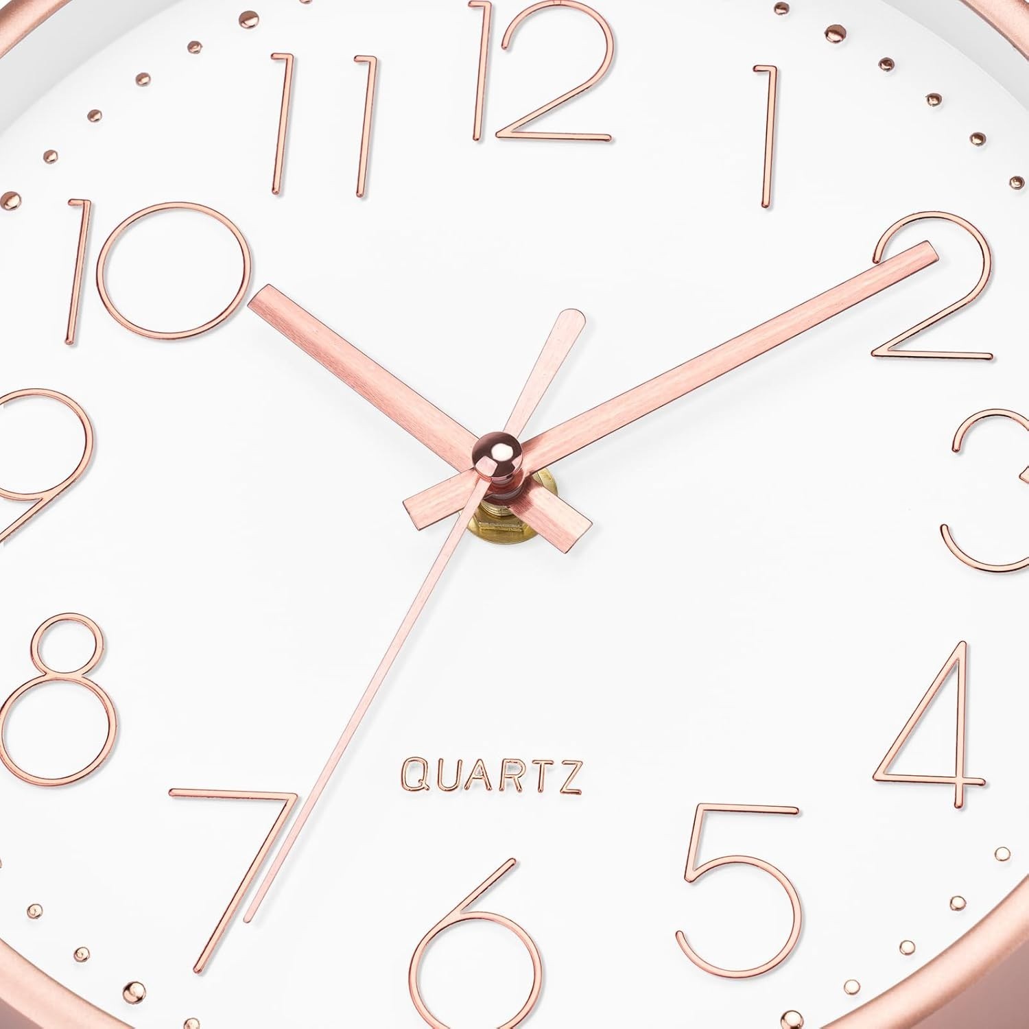8 Inch Wall Clock Modern Small Wall Clocks Battery Operated Silent Non-Tickin…