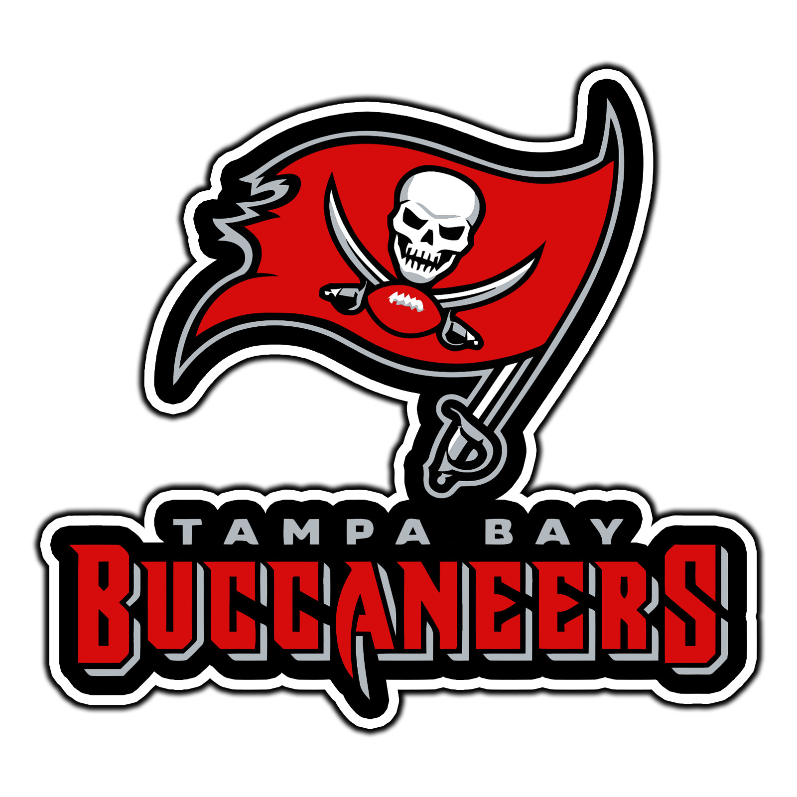 Tampa Bay Buccaneers Logo #4 Football Sticker Waterproof Vinyl Decal Die-Cut Car