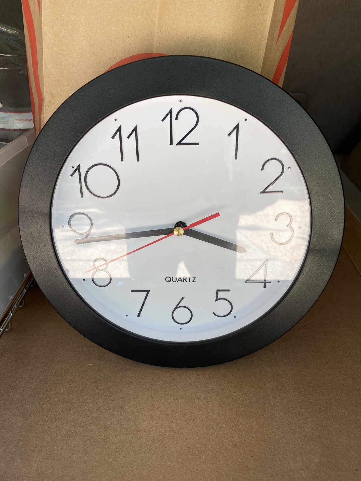 Universal Wall Clock 9 3/4 In Diameter Black Case