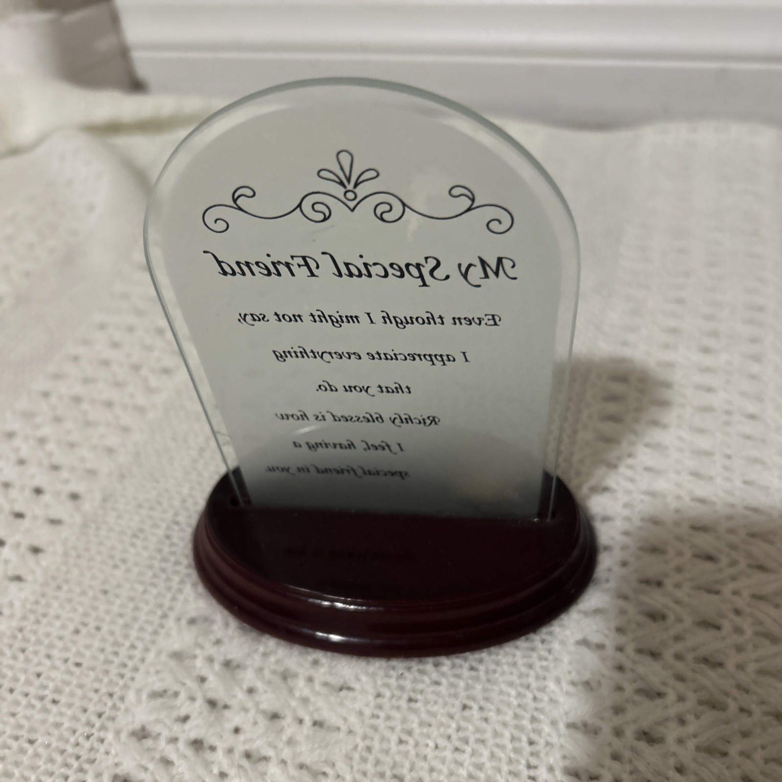 Spunglass Sentiment Plaque – Someone Special